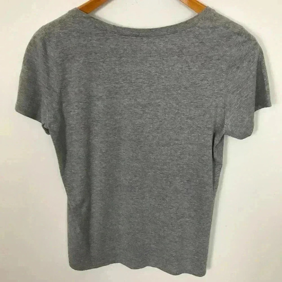 Nike Women Athletic Cut Gray L Multi-Color T-Shirt - Picture 5 of 5
